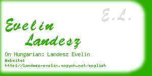 evelin landesz business card